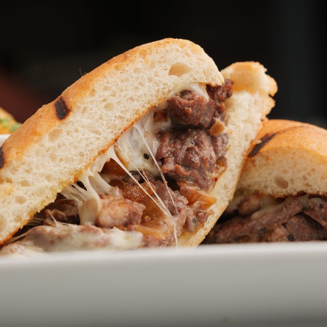 Box Lunch — Steak Sandwich.